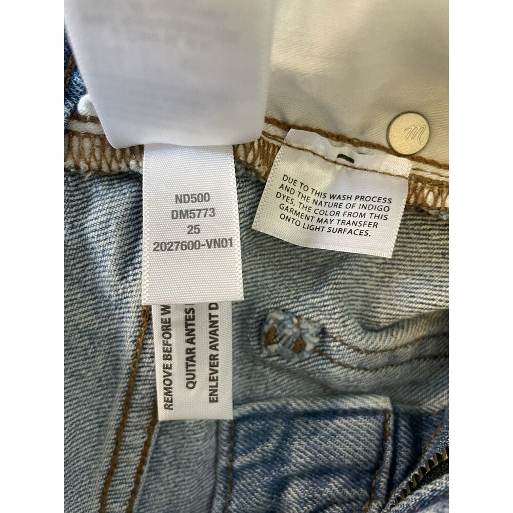 Madewell The Perfect Vintage Jean Ripped Knee Size 25 - Picture 12 of 12
